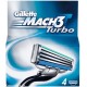 n.5 Gillette Mach 3 Turbo lamette ricambio rasoio offerta