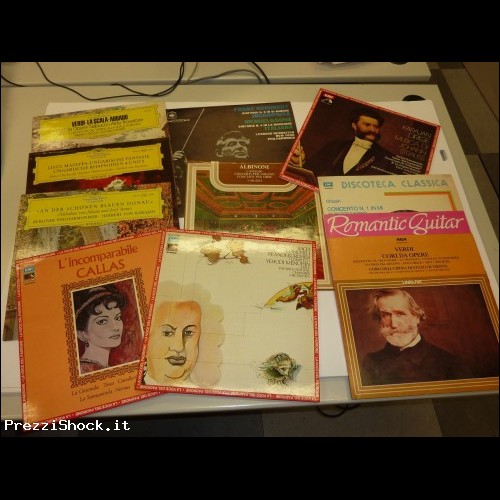 Raccolta di 9 dischi 33 giri Musica Classica