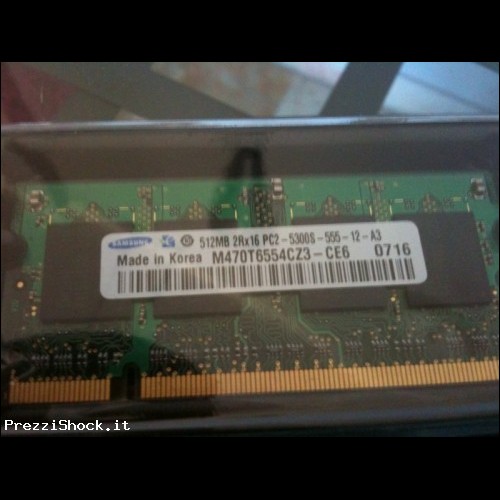 RAM PC5300 SAMSUNG 512MB