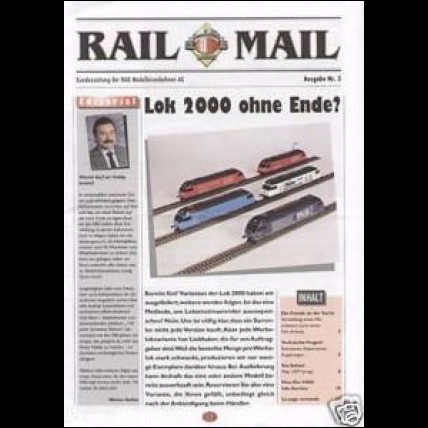 Rivista Magazine RAIL MAIL HAG Kundenzeitung n. 3 Lok 2000