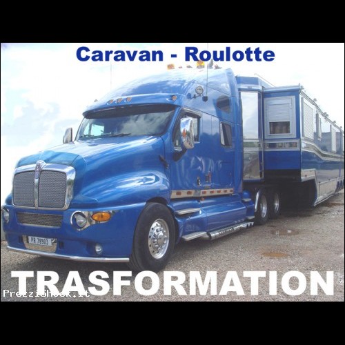 Trasformazione Semirimorchio bilico in Roulotte / Caravan