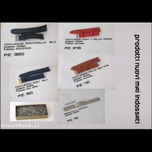 Stock Bracciali - Cinturini pelle e sintetici