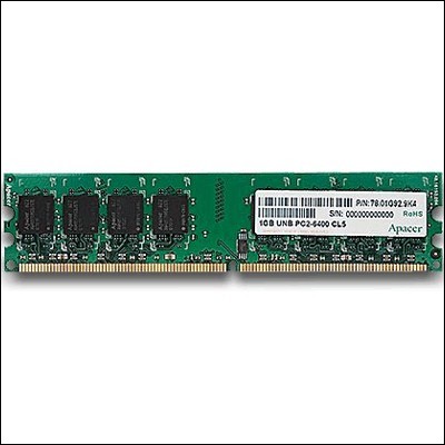 RAM DDR2 U-DIMM 2.0GB PC2-6400 800MHZ APACER AU02GE800C5