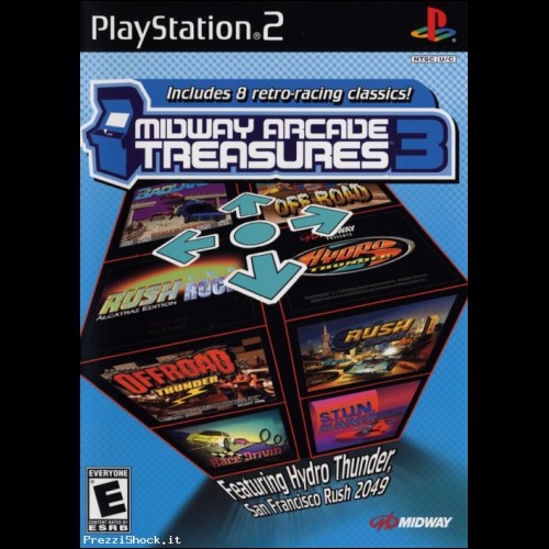 Midway arcade treasure 3 videogioco ps2